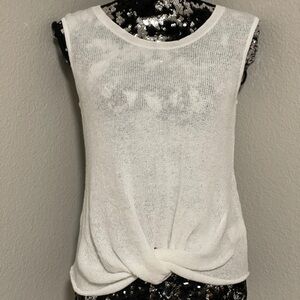 Splendid Knit Front Twist Top